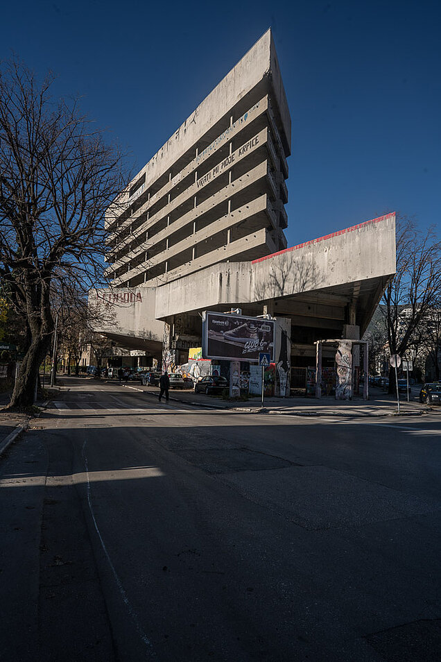 Sniper-Tower in Mostar